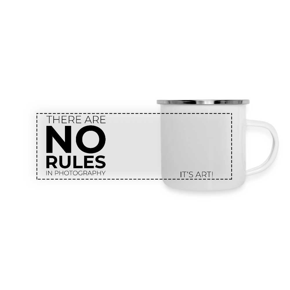 NO RULES (Emaille-Tasse)